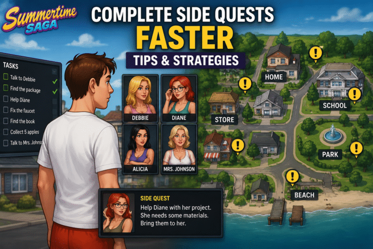Complete Side Quests Faster in Summertime Saga Guide